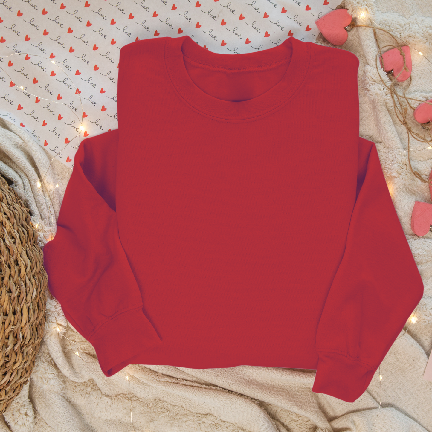 Crewneck unisexe personnalisable  – Personnalisez-le avec des motifs de la Saint-Valentin