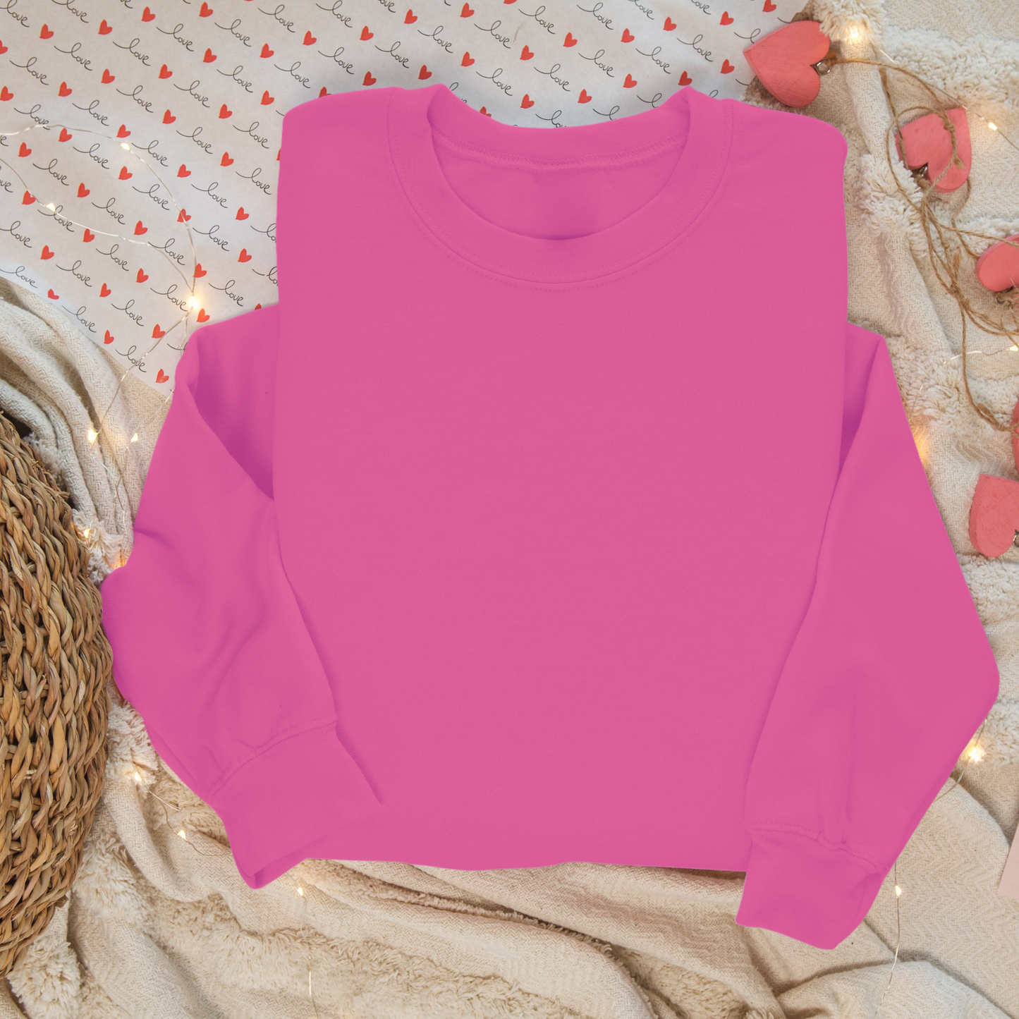 Crewneck unisexe personnalisable  – Personnalisez-le avec des motifs de la Saint-Valentin