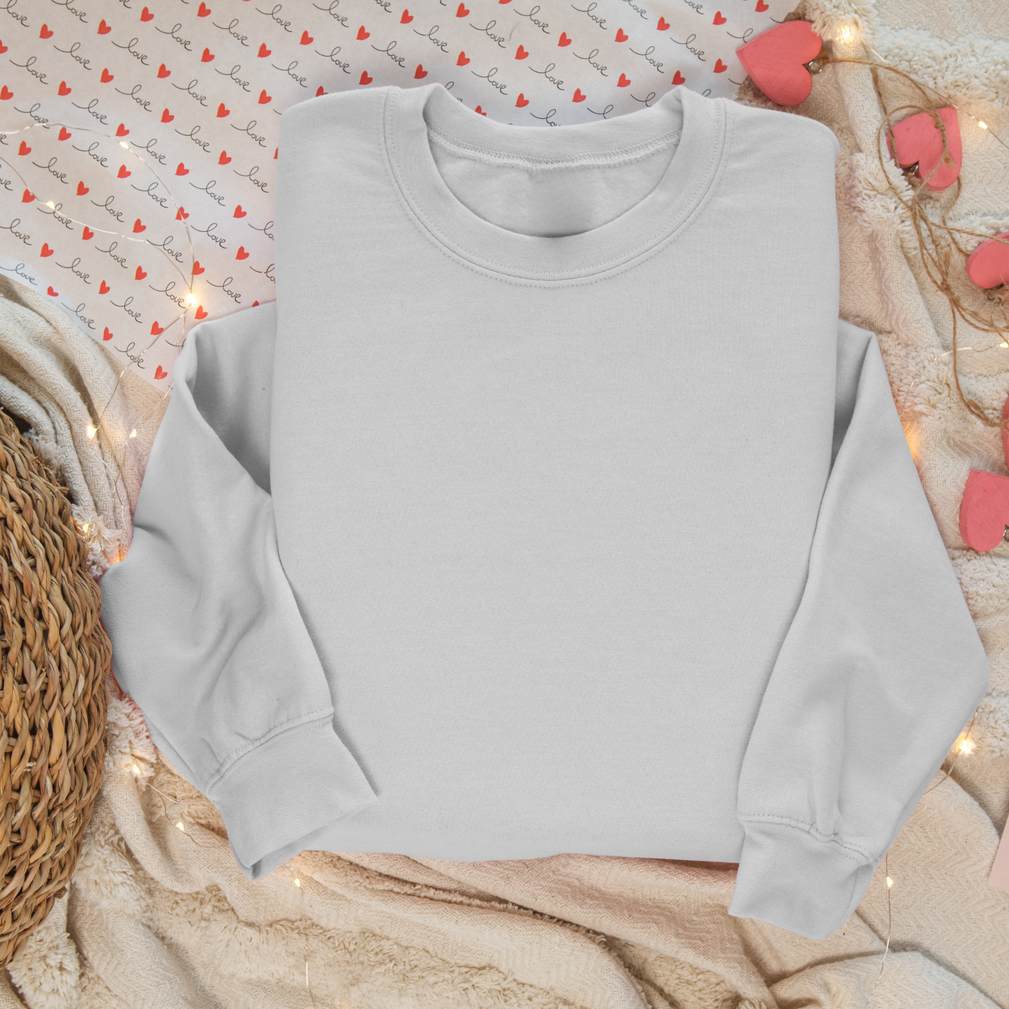 Crewneck unisexe personnalisable  – Personnalisez-le avec des motifs de la Saint-Valentin