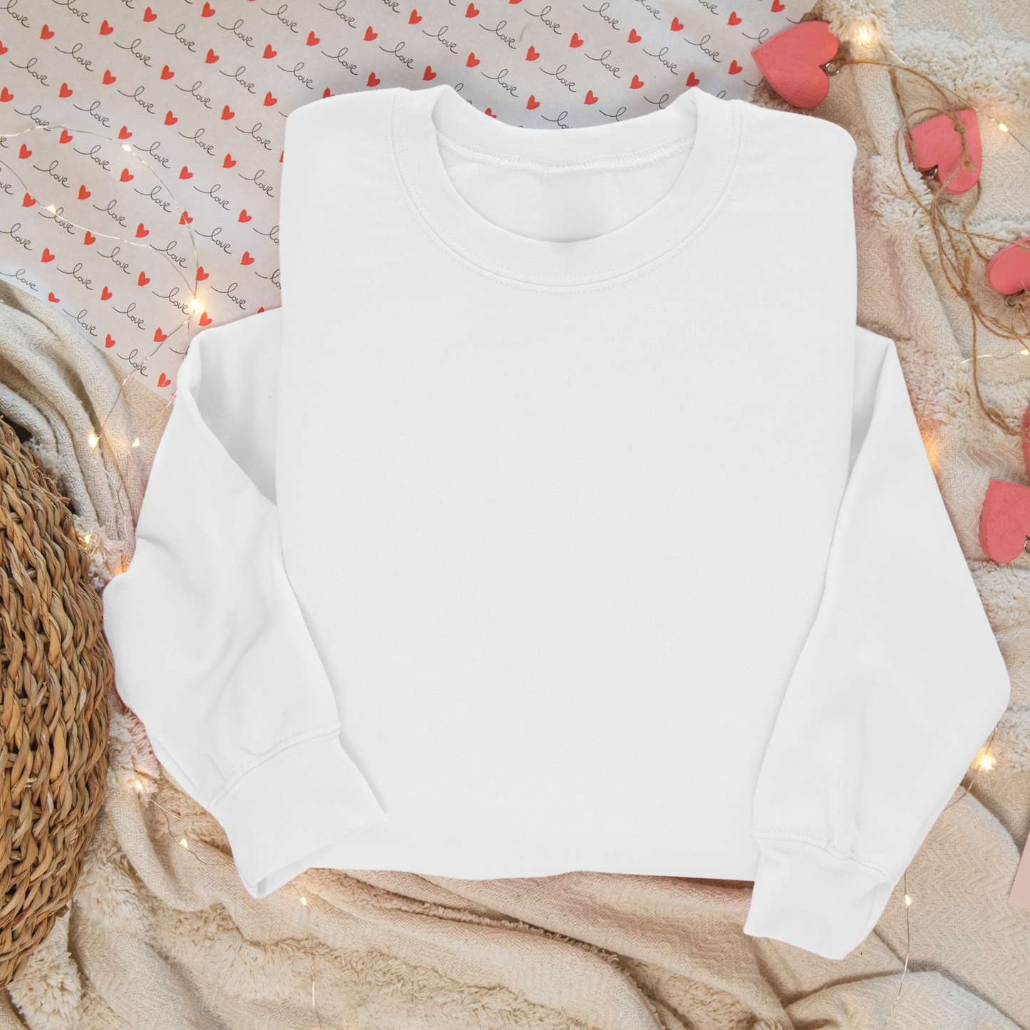 Crewneck unisexe personnalisable  – Personnalisez-le avec des motifs de la Saint-Valentin