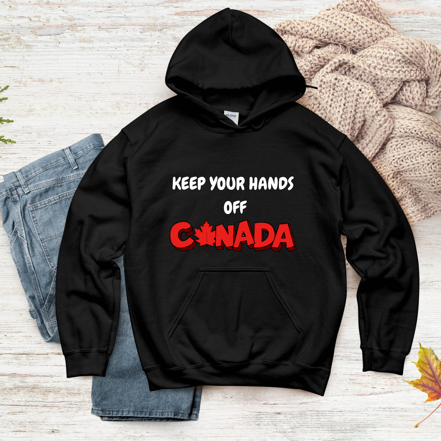 Unisex Keep Your Hands Off Canada Crewneck Sweatshirt & Hoodie – Stand for Sovereignty