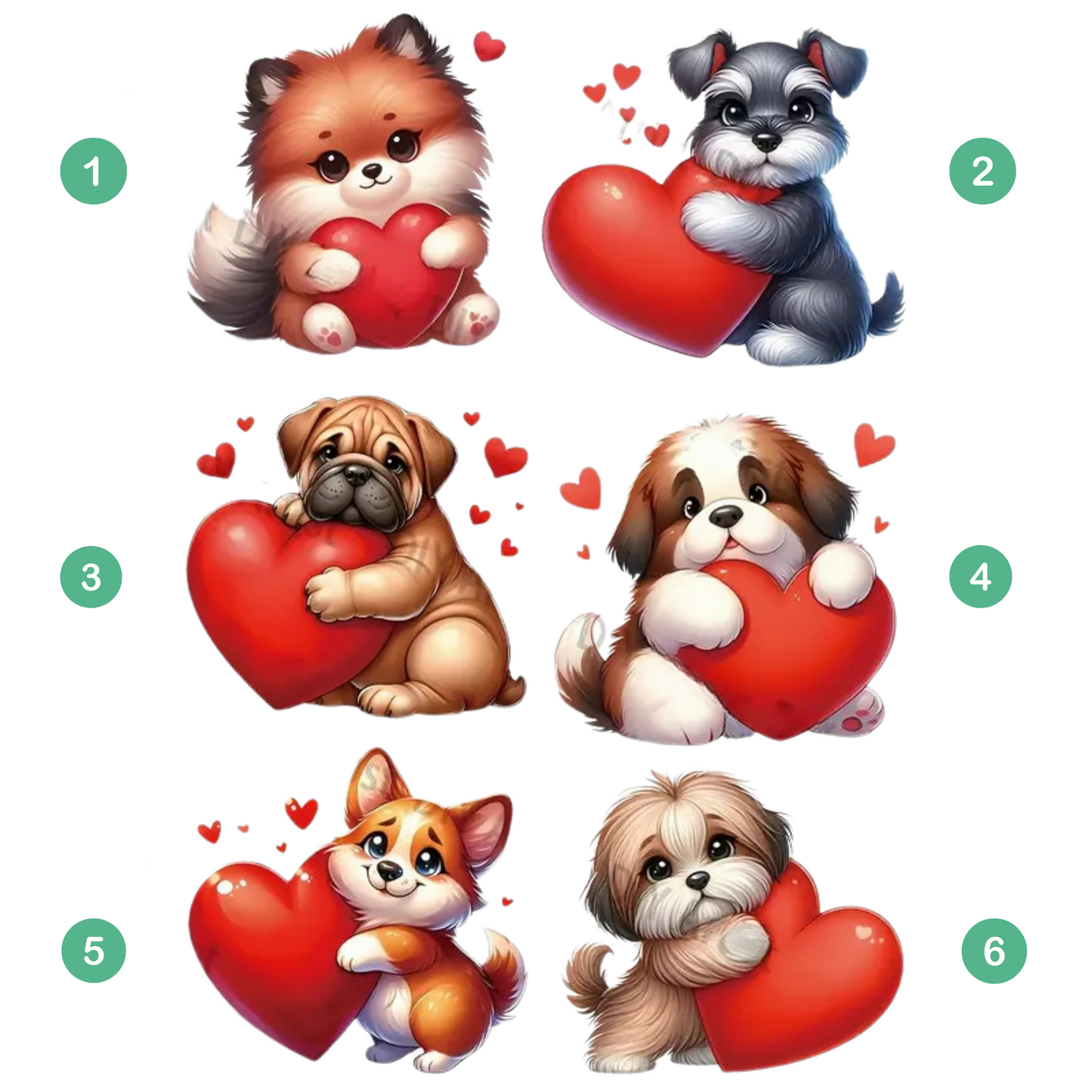 Crewneck pour chien pour la Saint-Valentin – Vêtements confortables et personnalisables sur le thème de l'amour