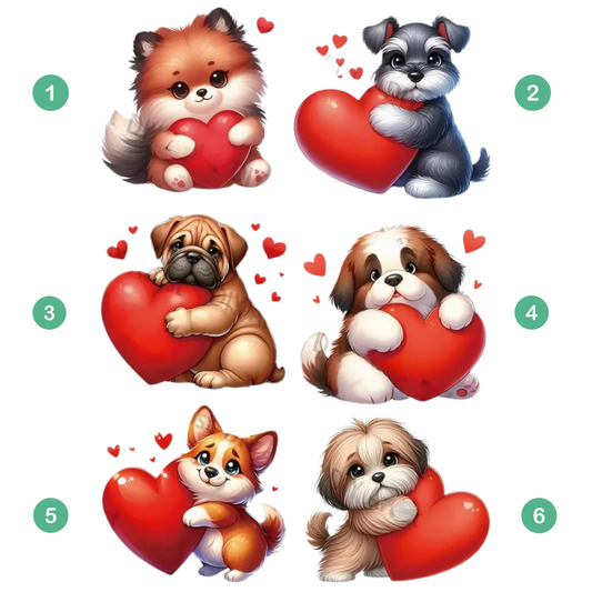 Valentine's Day Dog Crewneck Sweatshirt – Cozy & Customizable Love-Themed Apparel