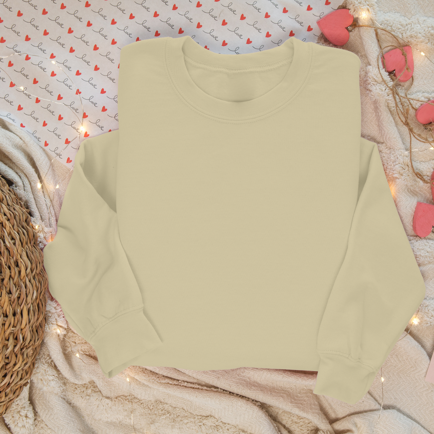 Crewneck unisexe personnalisable  – Personnalisez-le avec des motifs de la Saint-Valentin