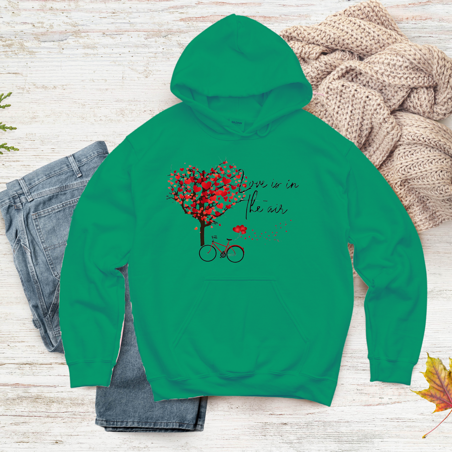 Unisex Love is in the Air Hoodie – Cozy, Romantic Gift for Couples & Valentine's Day