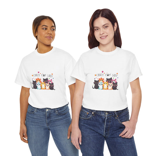 Crazy Cat Lady T-Shirt – Purrfectly Proud & Totally Cat Obsessed
