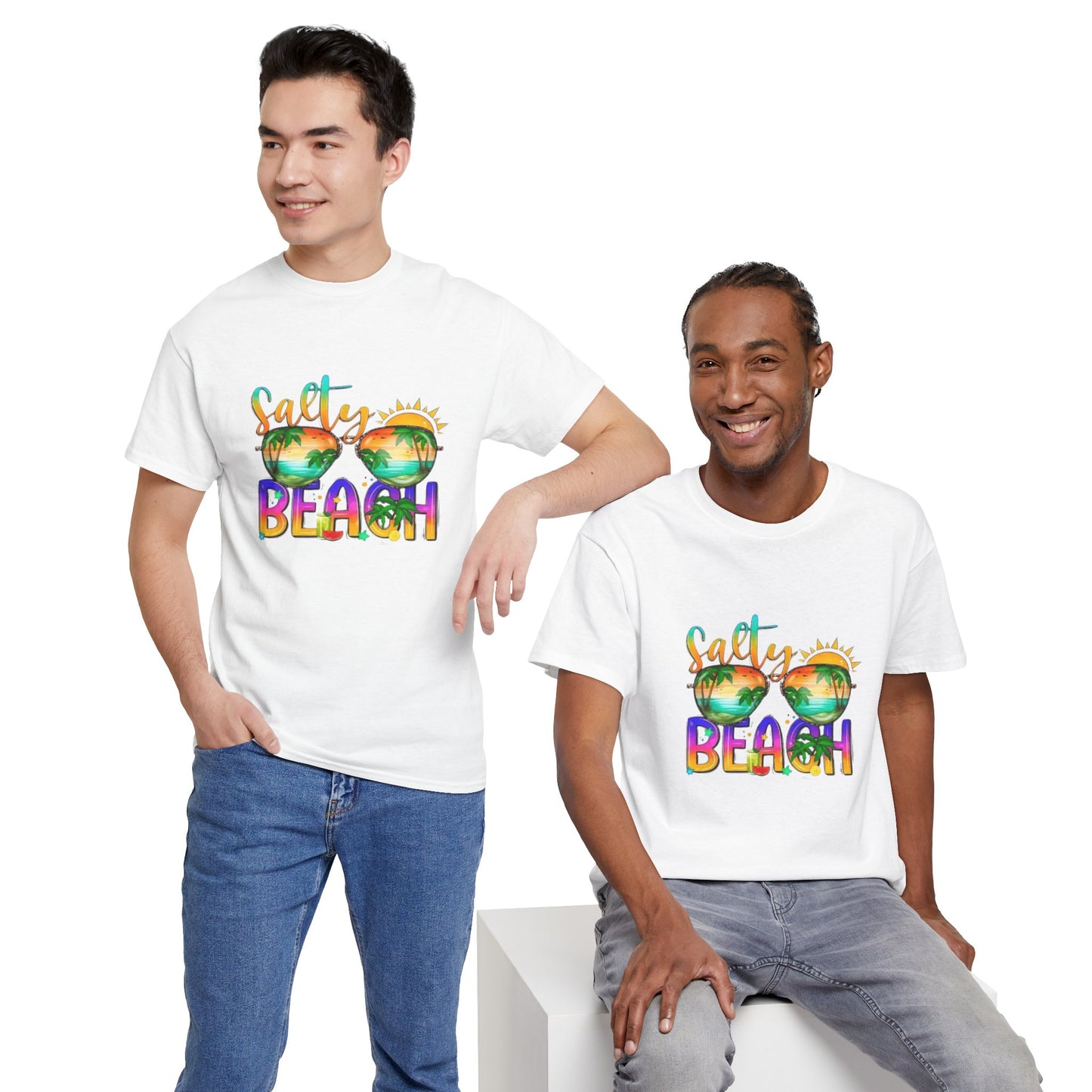 Salty Beach T-Shirt – Fun Unisex Tee for Beach Lovers, Coastal Vibes Gift Idea