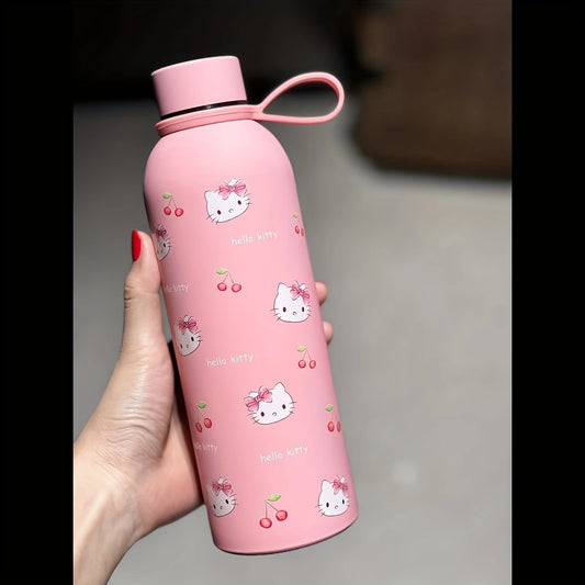 Hello Kitty Stainless Steel Water Bottle with Leak-Proof Lid – 17oz (500ml) Insulated & Reusable