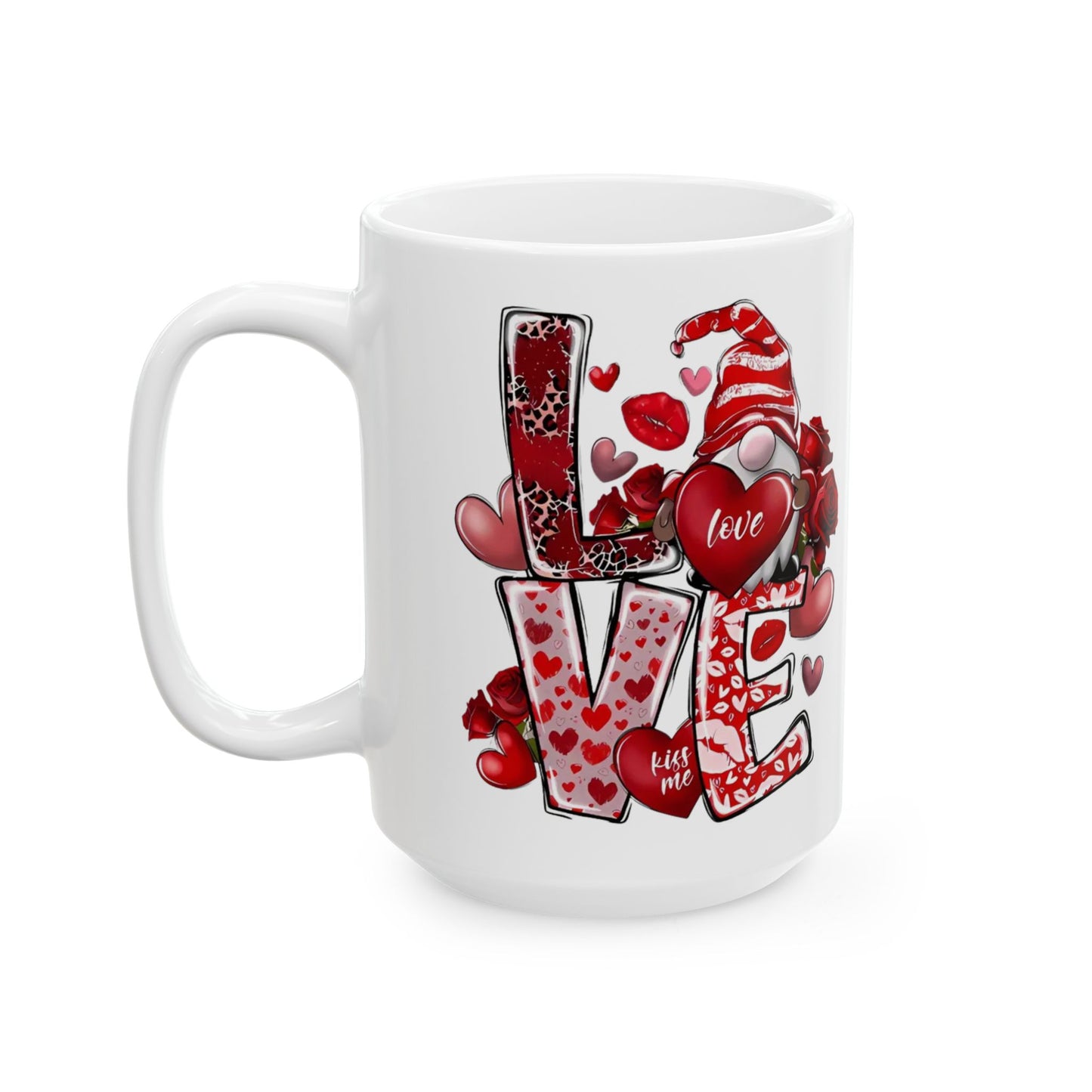 Tasse en céramique avec un joli gnome d'amour – Cadeau de Saint-Valentin idéal pour votre bien-aimé