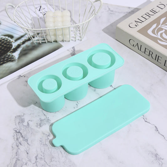 Three-Sided Cylindrical Ice Cube Mold – Fun, Easy & Perfect for Infused Drinks