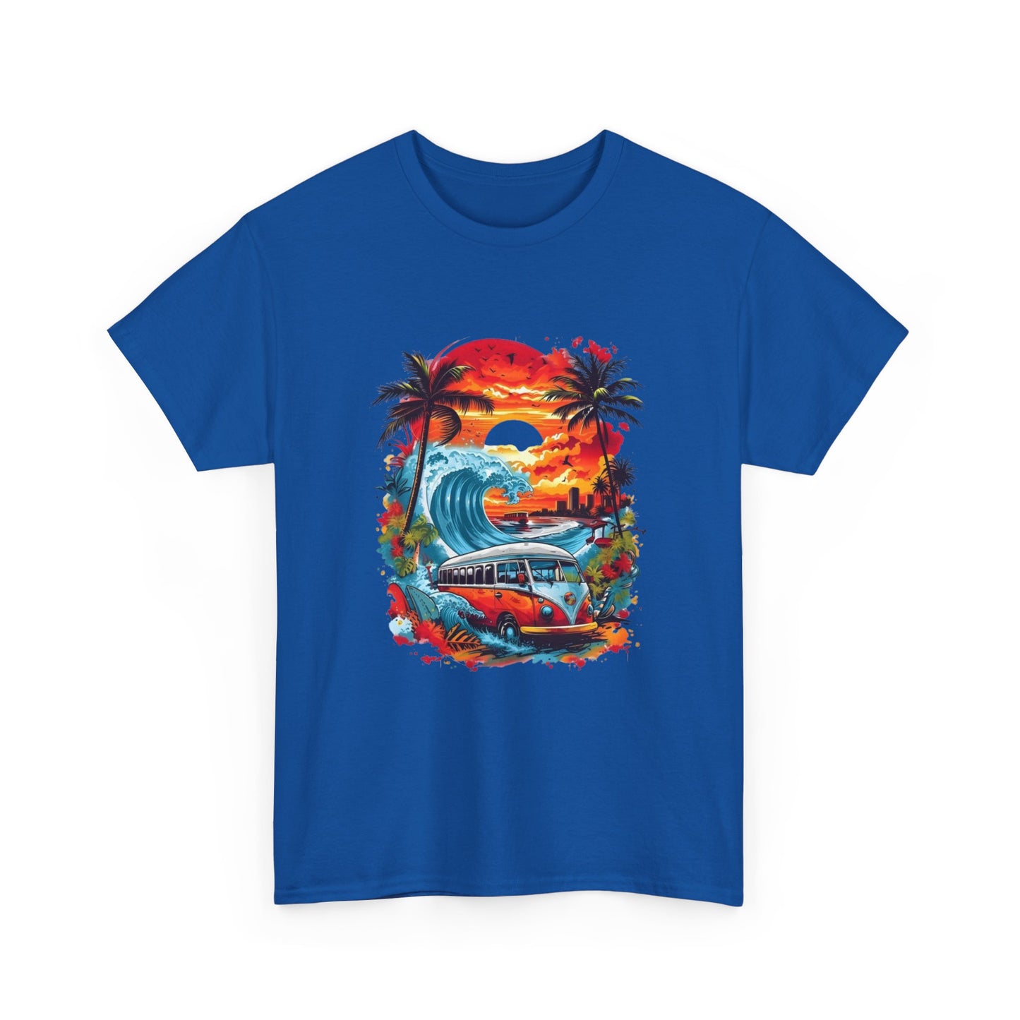 Vintage Beach Bus Unisex T-Shirt – Retro Summer Vibes Tee, Perfect for Travel and Surf Lovers