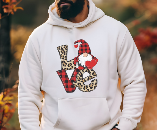 Unisex Heavy-Blend Love Gnome Hoodie – Cozy & Customizable Gnome-Themed Sweatshirt