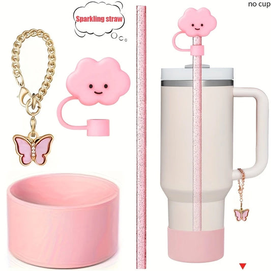 Tumbler Accessories Set – 4pcs Cup Add-On Kit